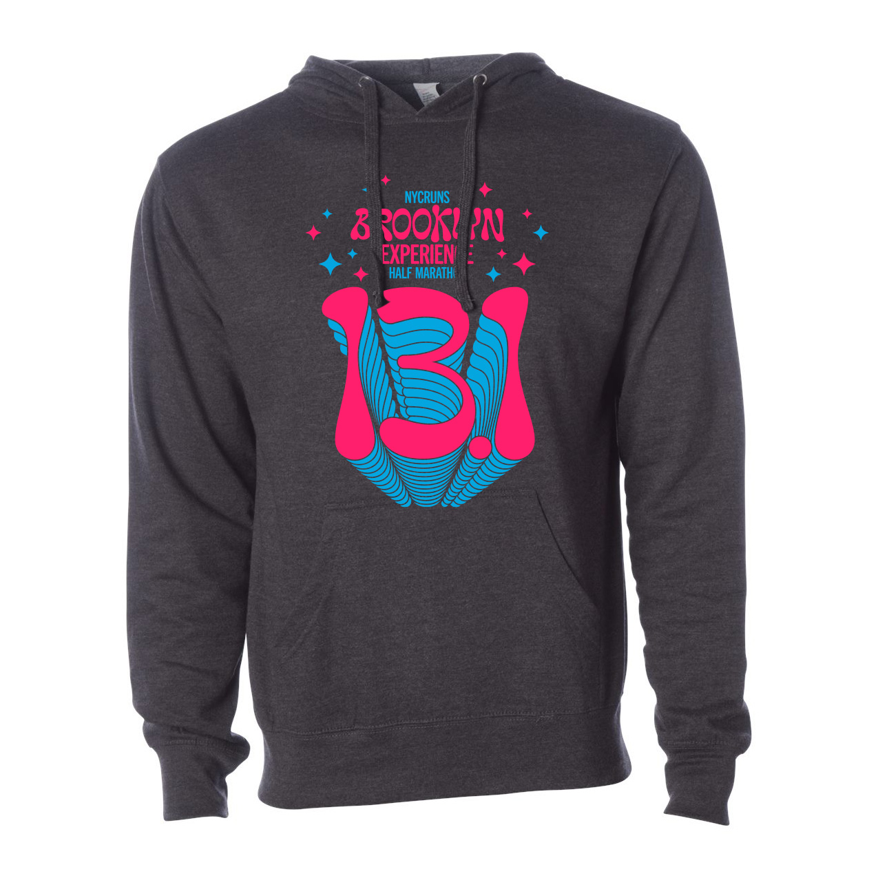 Groovy Design Charcoal Heather Fleece Hoody (Unisex)