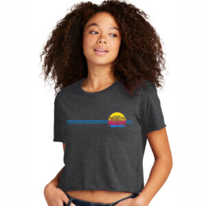 Skyline Design Women's Charcoal Crop Tee