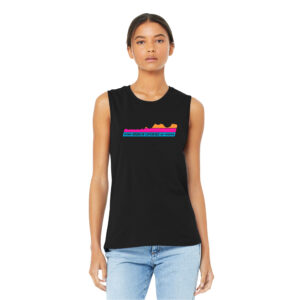 Elevation Women's Muscle Black Tank