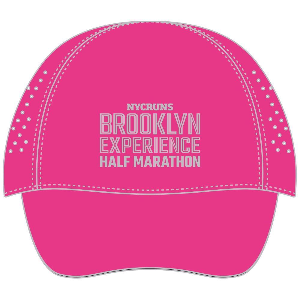 Reflective Laser-Cut Pink Ponytail Cap