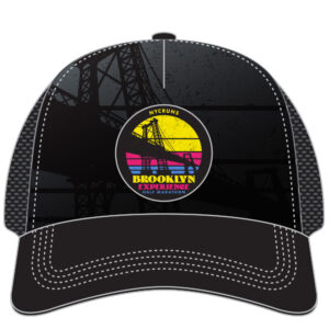 5-Panel Black Tech Trucker